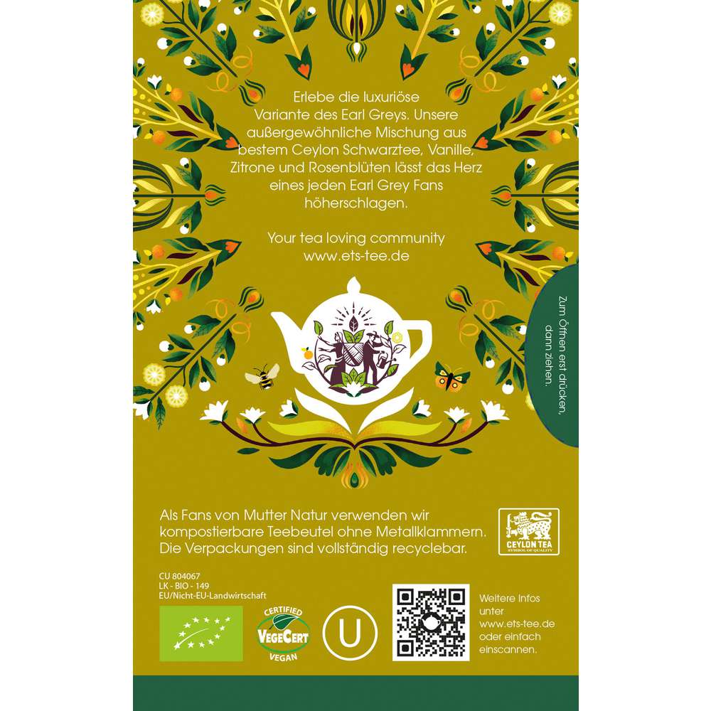 Produktabbildung English Tea Shop Bio Tee Early Grey Vanille