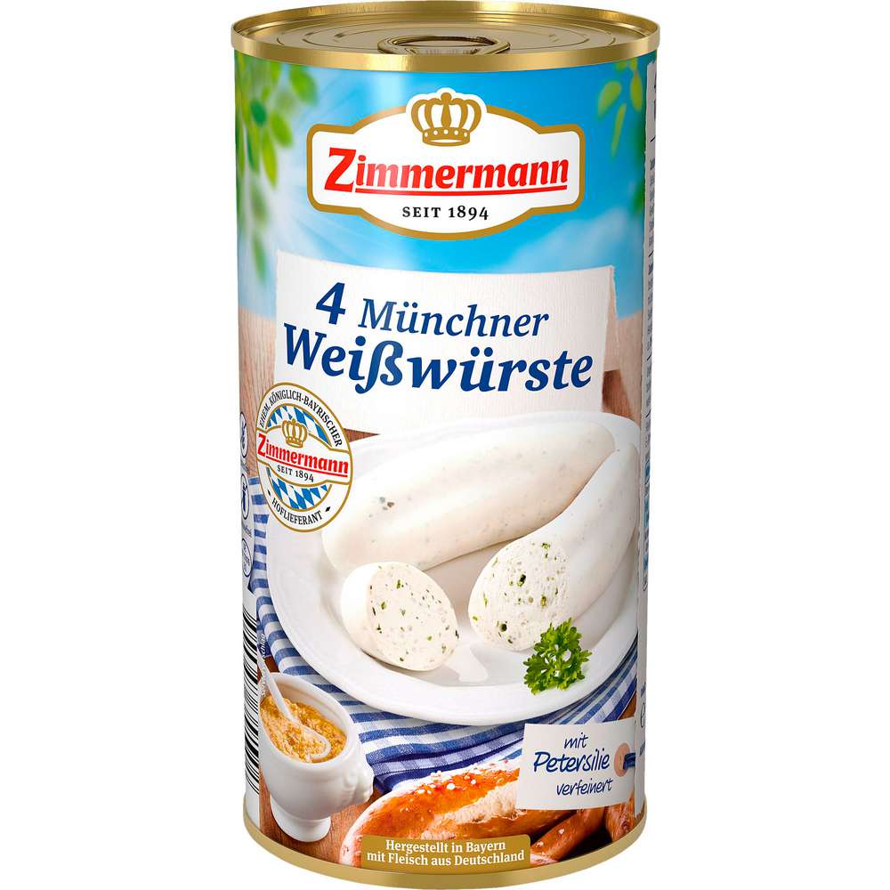 Produktabbildung Zimmermann Münchener Weißwurst