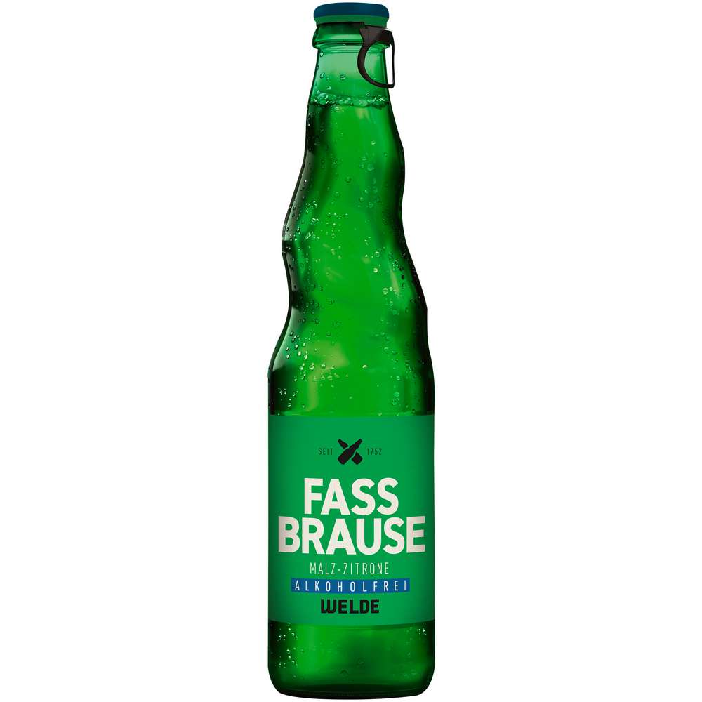 Produktabbildung Welde Fassbrause, Malz-Zitrone