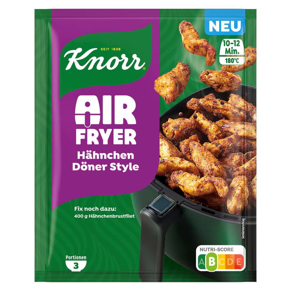 Produktabbildung Knorr Fix-Würzmischung Airfryer, Hähnchen-Döner