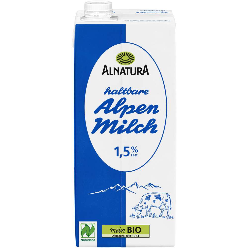 Produktabbildung Alnatura H-Alpenmilch 1,5% Fett