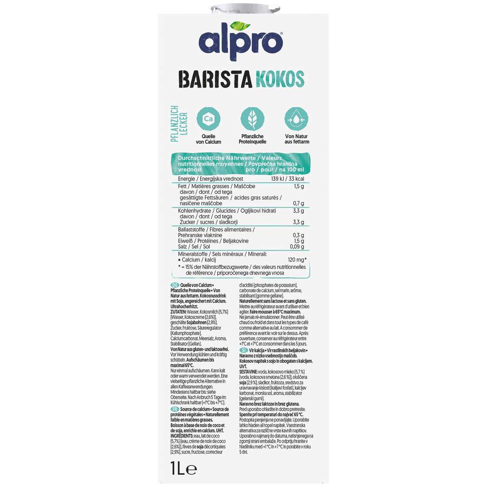 Produktabbildung Alpro Kokosnussdrink, Barista