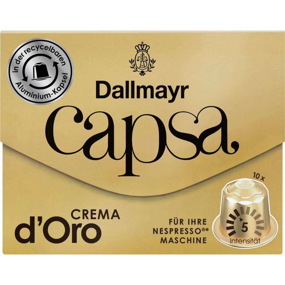 Produktabbildung Dallmayr Kaffee Kapseln Capsa, Lungo Crema D`Oro