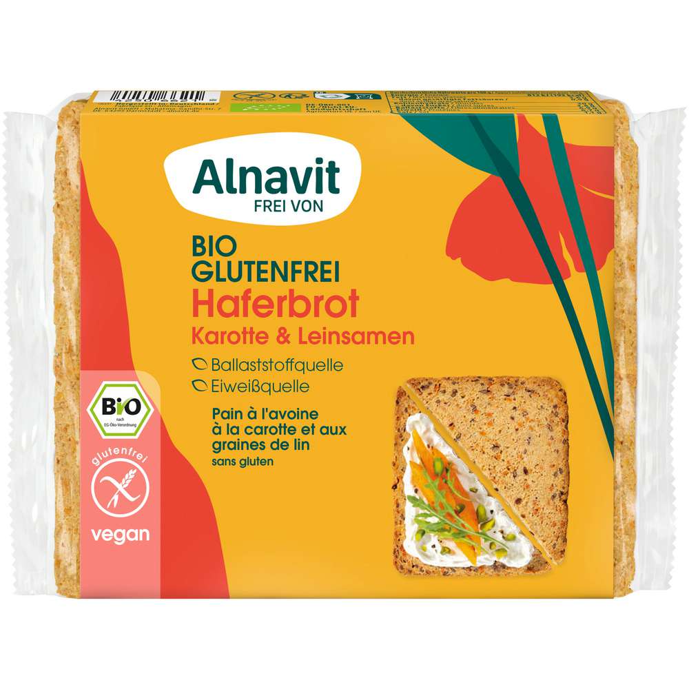 Produktabbildung Alnavit Haferbrot Karotte &L einsamen