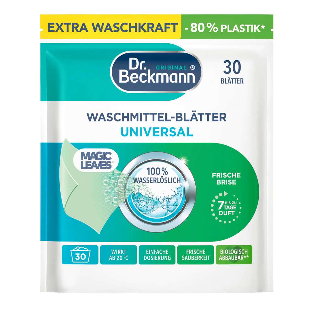 Produktabbildung Dr. Beckmann Waschmittelblätter Universal