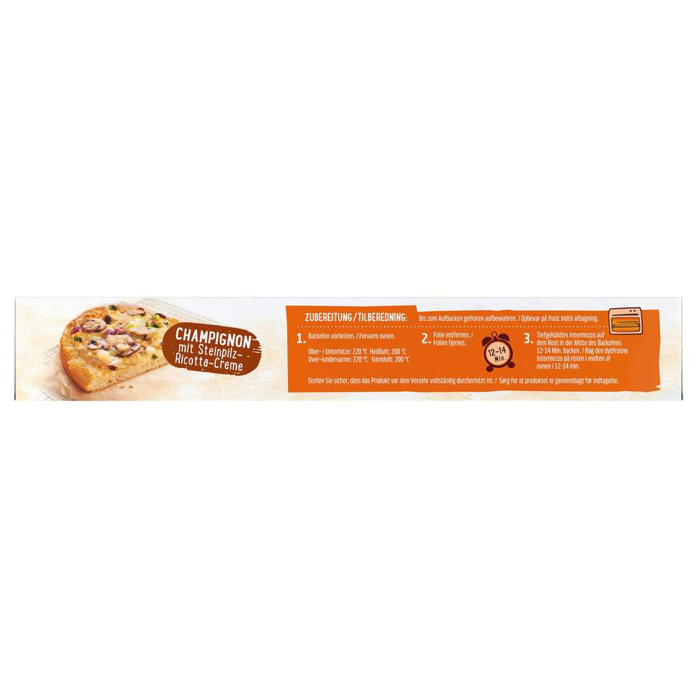 Produktabbildung Dr. Oetker Pizzabrot Intermezzo, Champignon Steinpilz-Ricotta