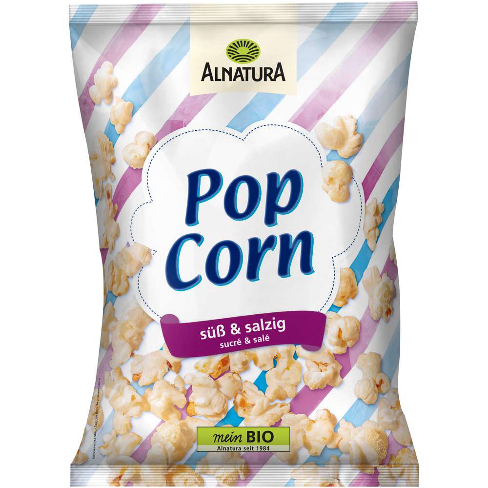 Produktabbildung Alnatura Popcorn süß und salzig