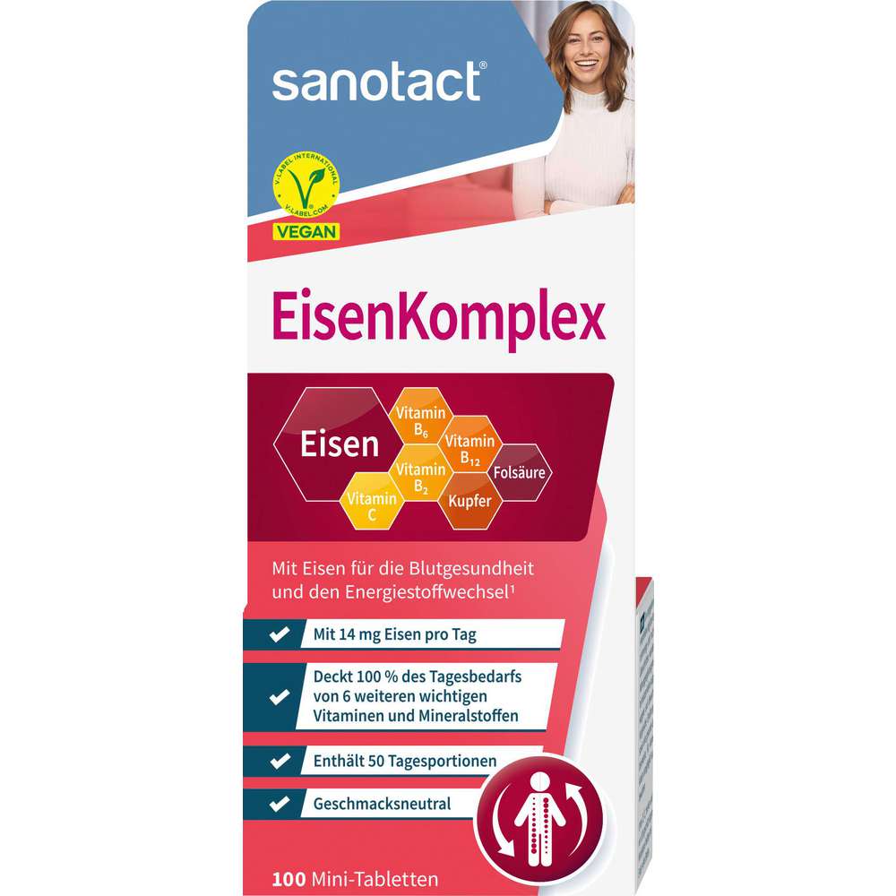 Produktabbildung sanotact Eisen Komplex-Tabletten