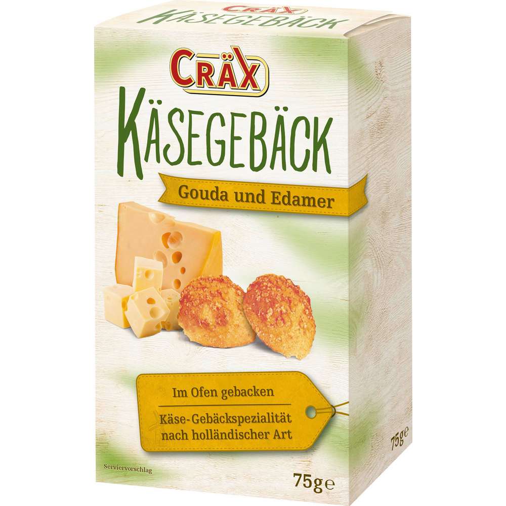 Produktabbildung Cräx Käsegebäck, Gouda & Edamer
