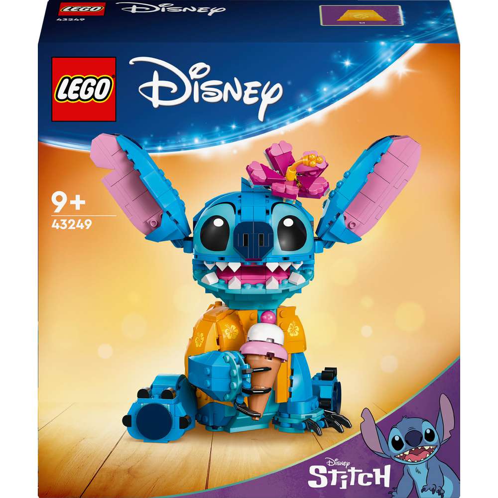 Produktabbildung Lego LEGO ǀ Disney Stitch, Spielset für Kinder, Figur mit Eiswaffel 43249
