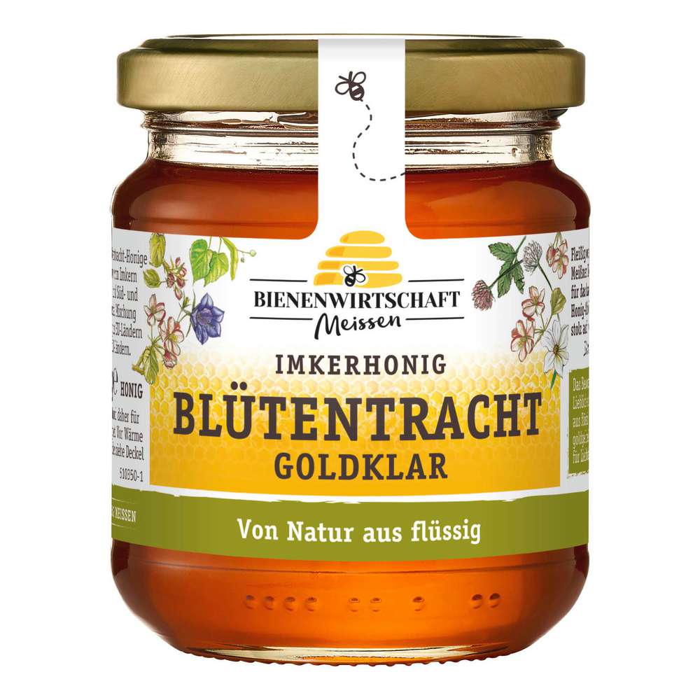 Produktabbildung Bienenwirtschaft Meissen Blütentracht Honig, Goldklar