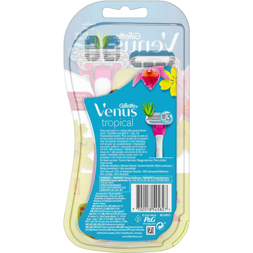 Produktabbildung Gillette Einwegrasierer Venus Tropical