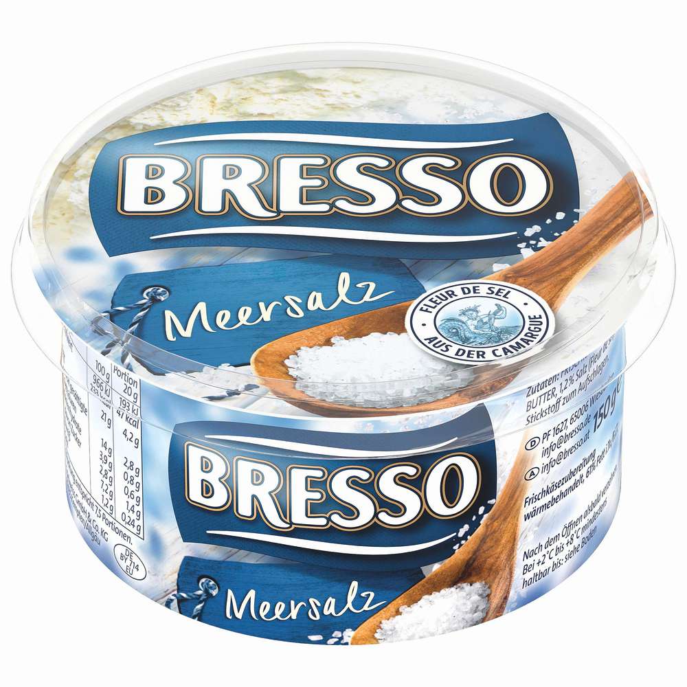 Produktabbildung Bresso Frischkäse, Meersalz