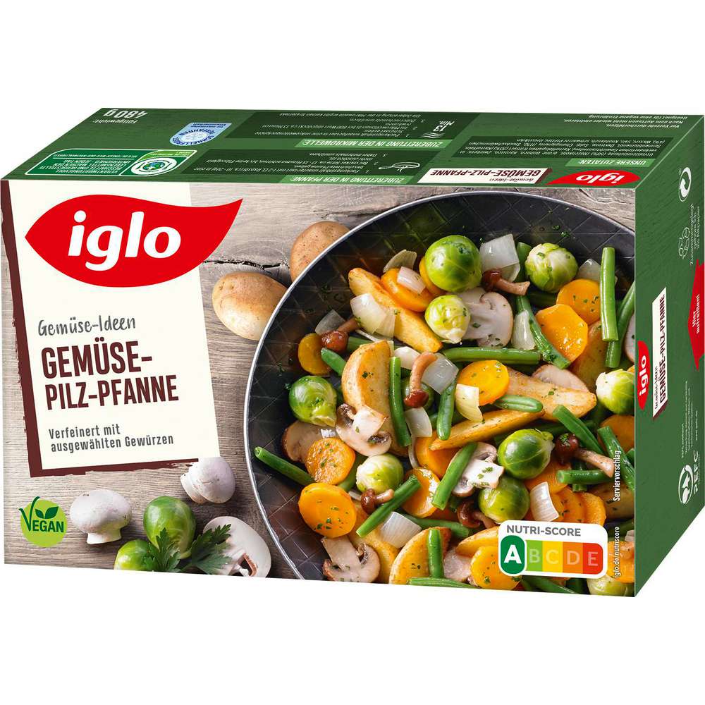 Produktabbildung Iglo Gemüse-Ideen Gemüse-Pilz-Pfanne, tiefgekühlt