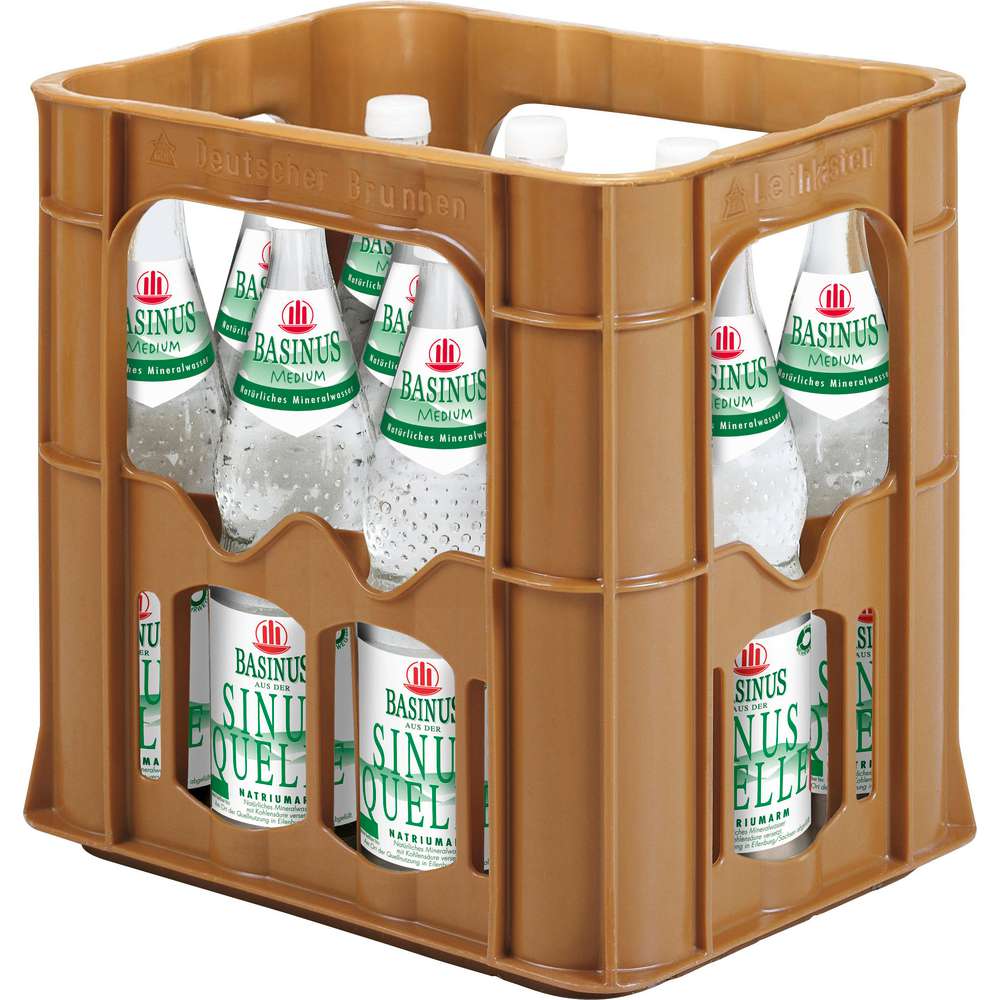 Produktabbildung Basinus Mineralwasser, Medium (12x 0,700 Liter)