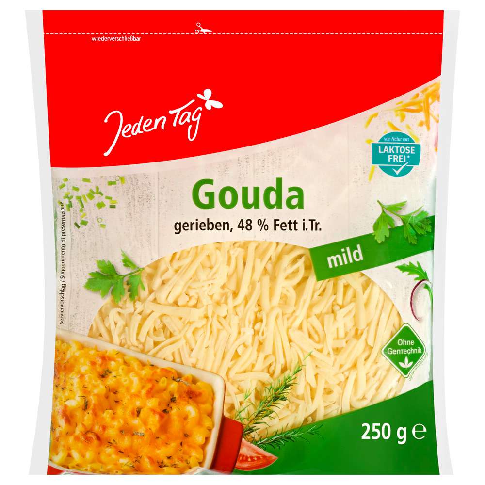 Produktabbildung Jeden Tag Gouda, gerieben