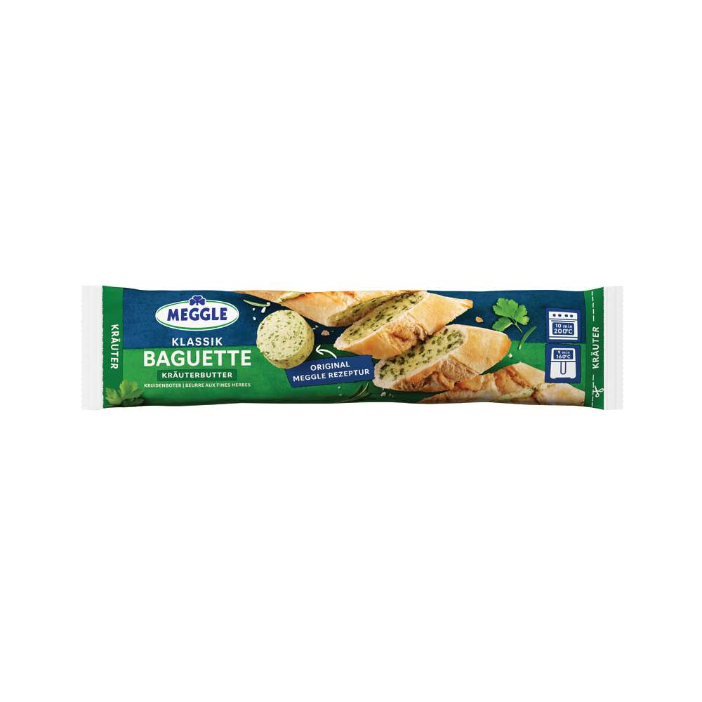 Produktabbildung Meggle Kräuterbutter-Baguette
