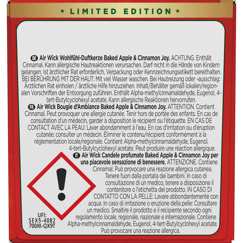 Produktabbildung Air Wick Wohlfühlkerze Duo Baked Apple & Cinamon Joy