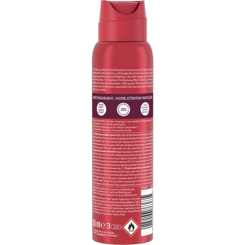 Produktabbildung Fa Deo Spray, Glamorous Black Orchid