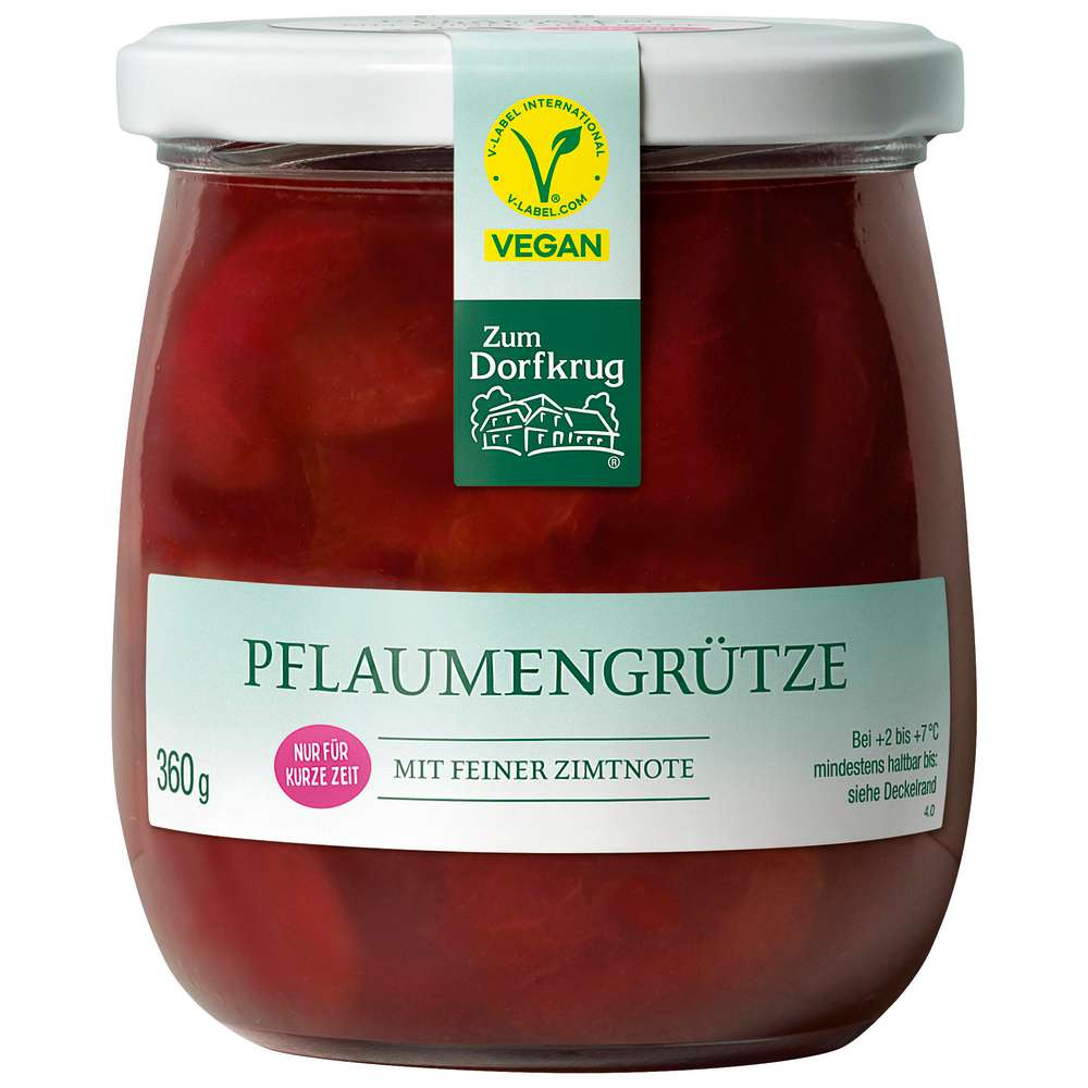Produktabbildung Zum Dorfkrug Pflaumengrütze mit Zimtnote