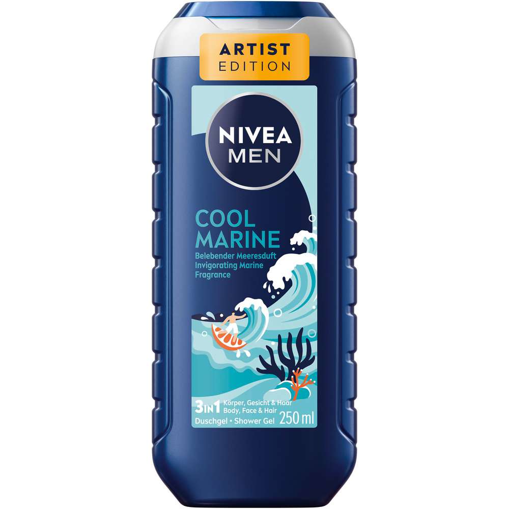 Produktabbildung Nivea Duschgel Men Cool Marine, Meeresduft 3in1