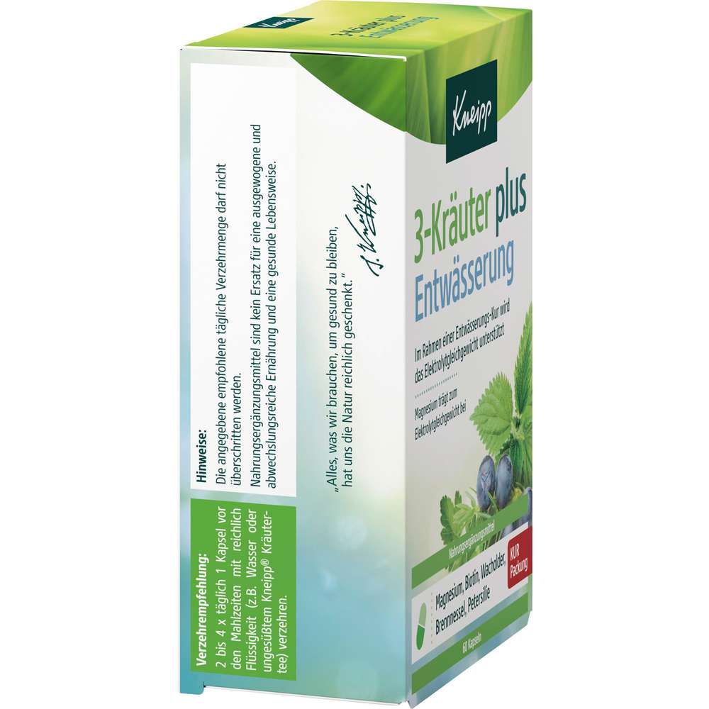Produktabbildung Kneipp 3-Kräuter plus Entwässerung Kapseln