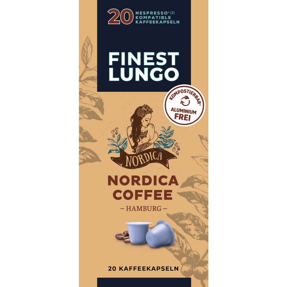 Produktabbildung Nordica Finest Kapseln Lungo