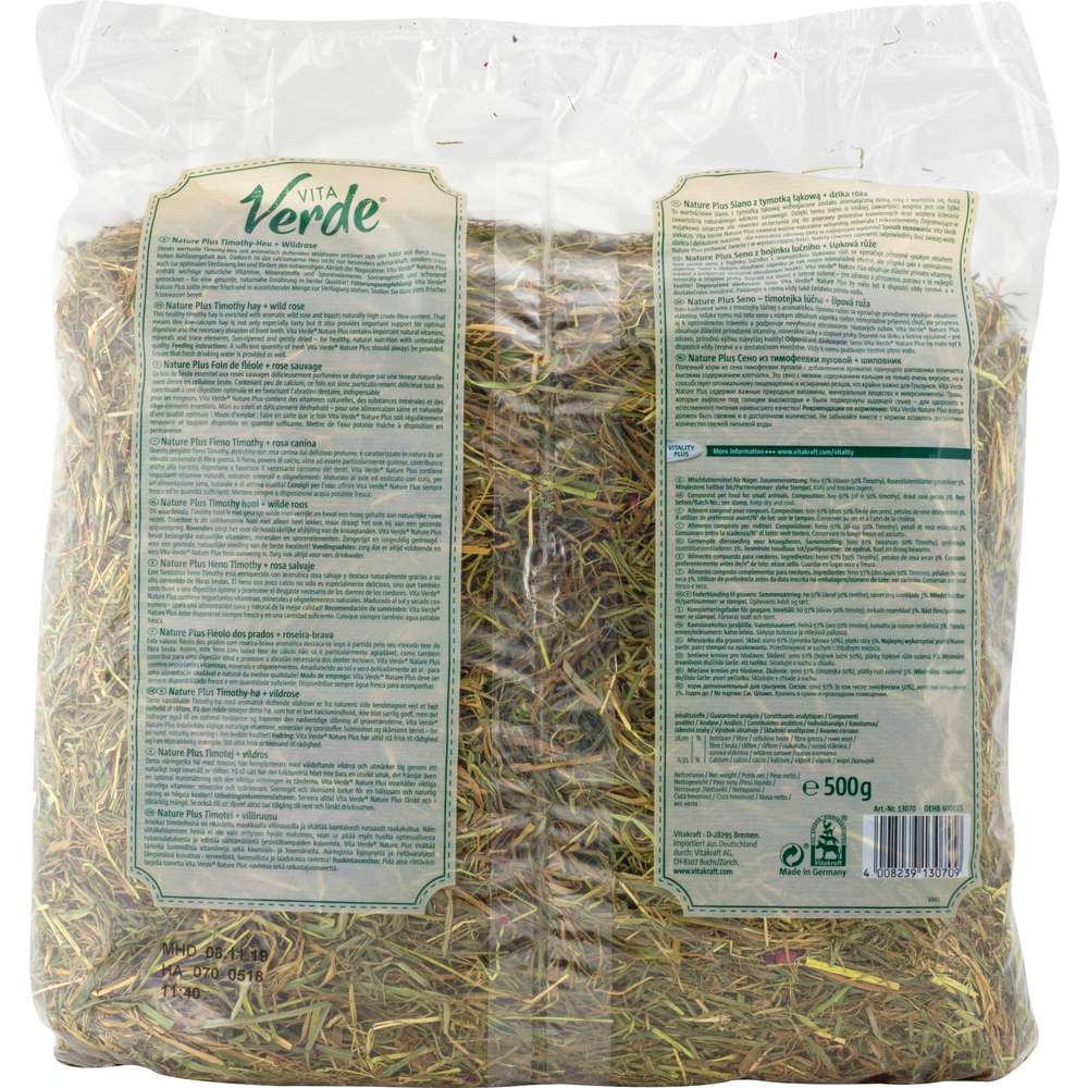 Produktabbildung Vitakraft Vita Verde Tomothy-Heu + Wildrose