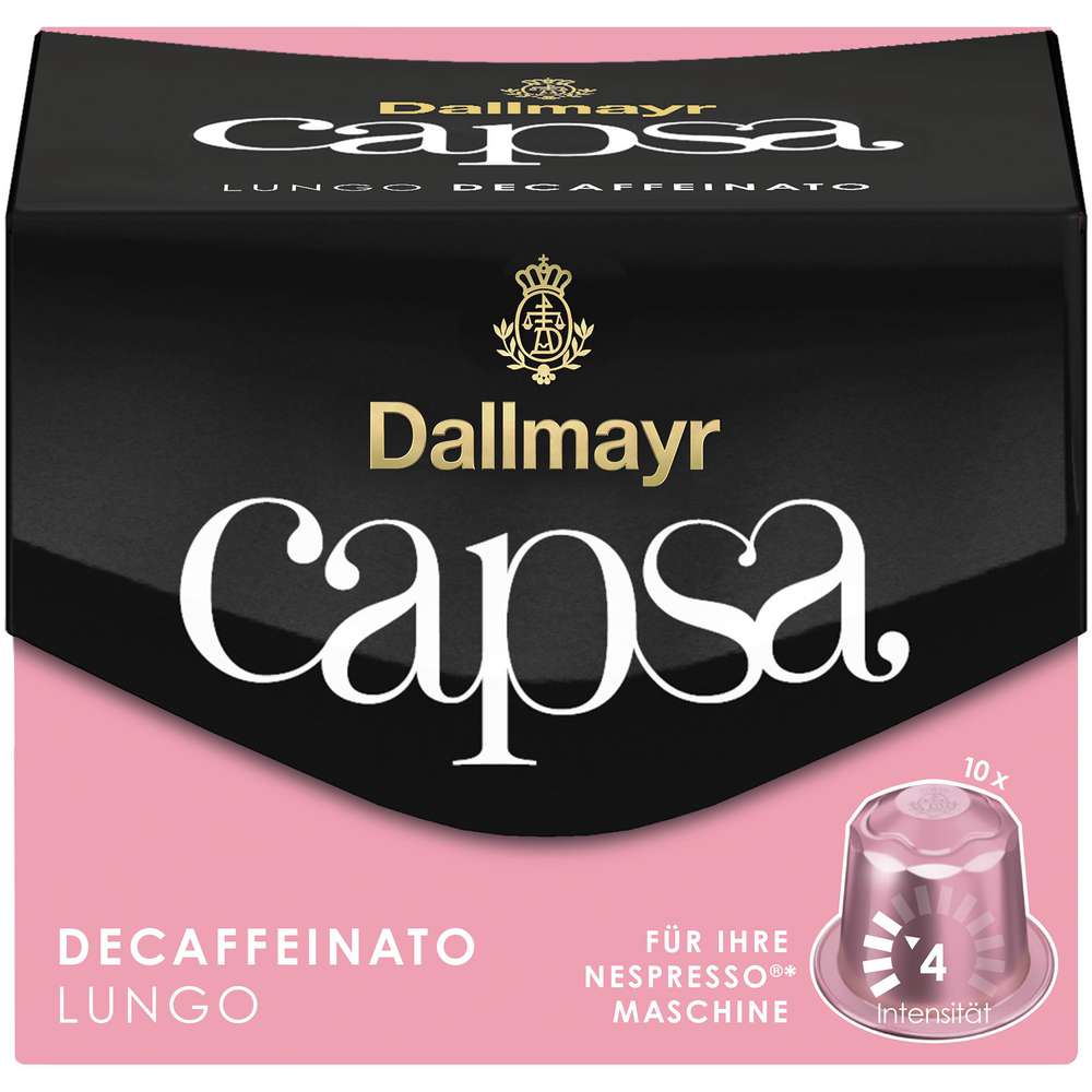 Produktabbildung Dallmayr Kaffee Kapseln Lungo, entkoffeiniert