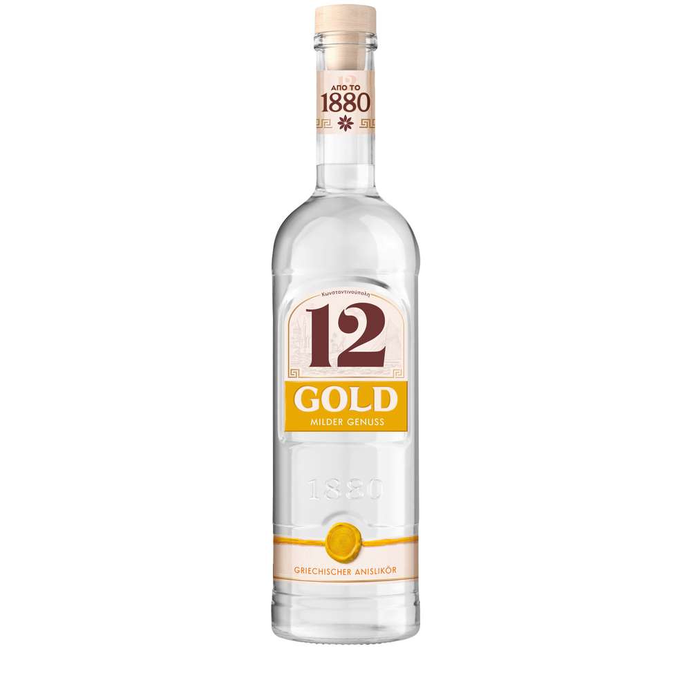 Produktabbildung Ouzo 12 12 Gold Anislikör 36%