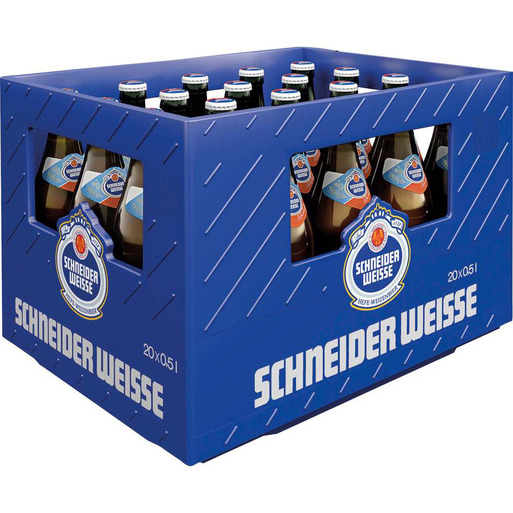 Produktabbildung Schneider Weisse Weißbier, Alkoholfrei (20x 0,500 Liter)