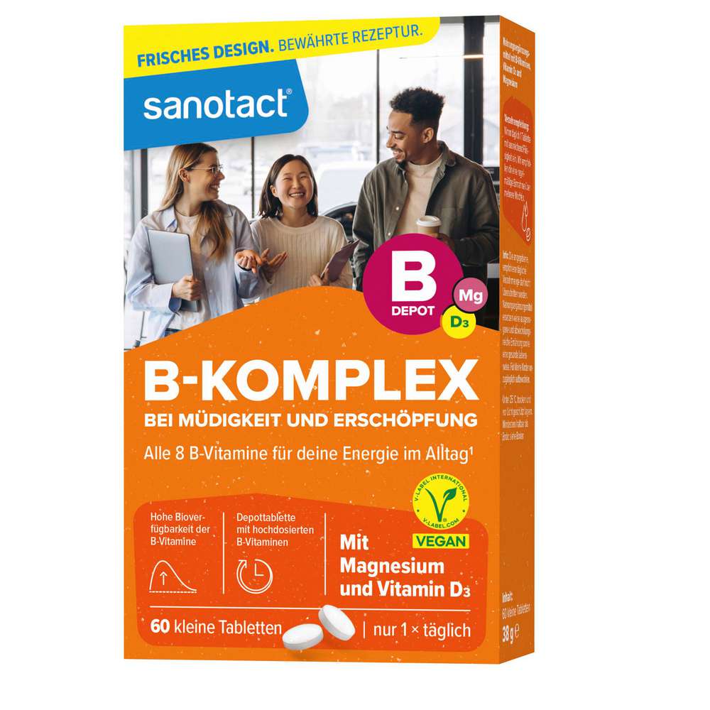 Produktabbildung sanotact B-Komplex + Magnesium + Vitamin D3