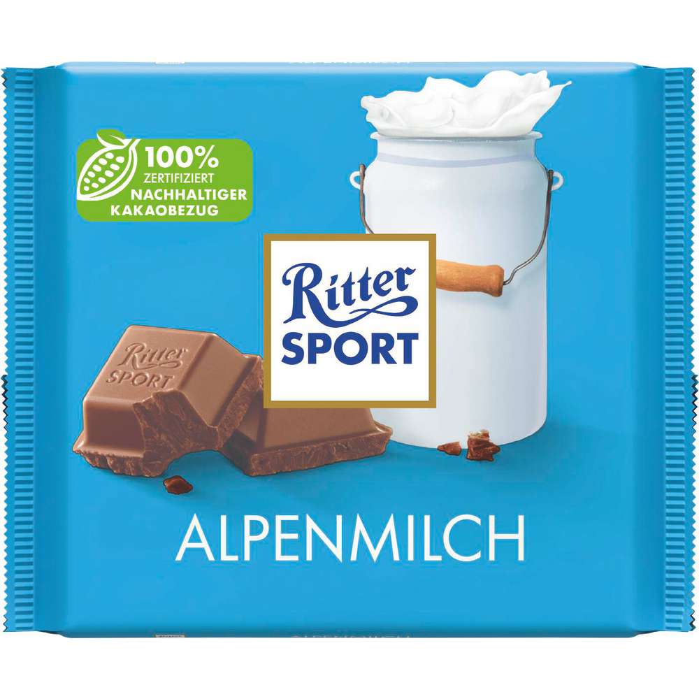Produktabbildung Ritter Sport Tafelschokolade, Alpenmilch