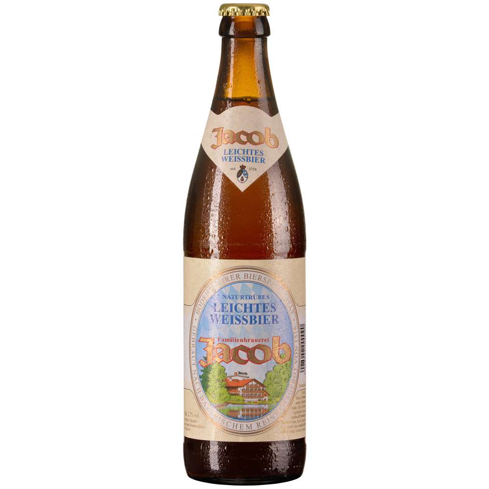 Produktabbildung Jacob Weißbier naturtrüb, leicht 2,7%