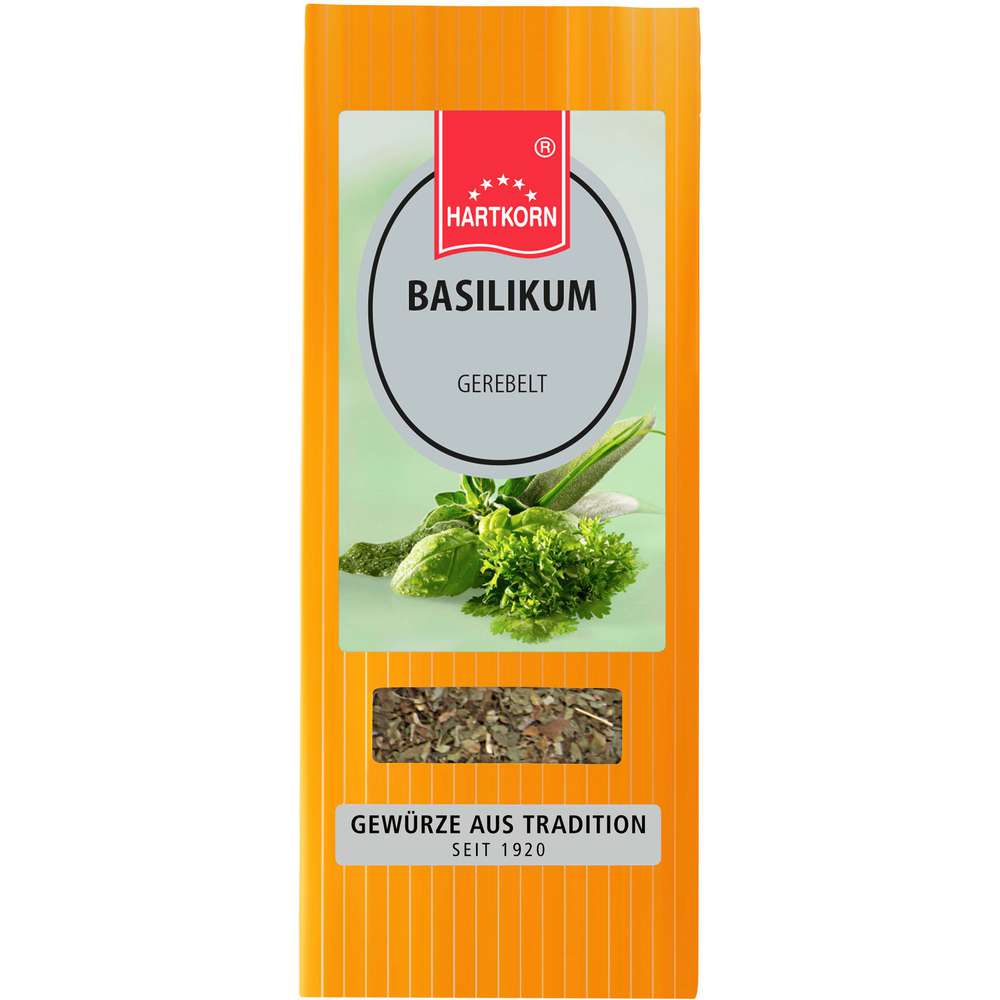 Produktabbildung Hartkorn Basilikum, gerebelt