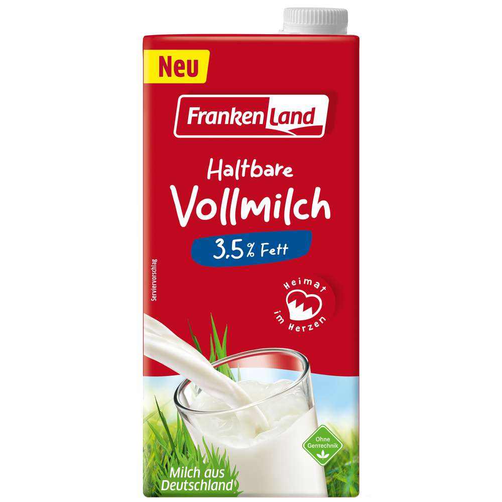 Produktabbildung Frankenland H-Milch 3,5% Fett