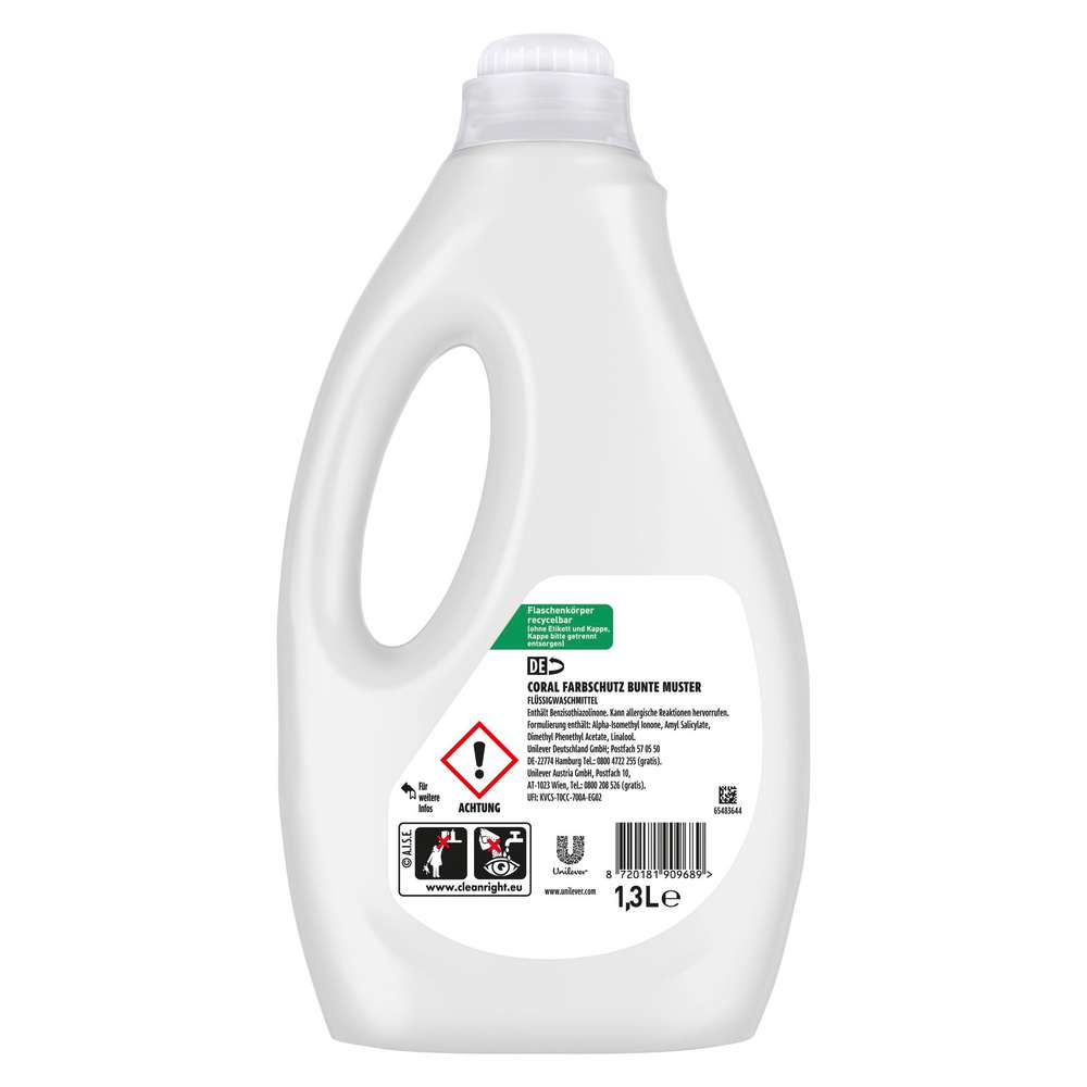 Produktabbildung Coral Color-Waschmittel flüssig, Wild Fashion