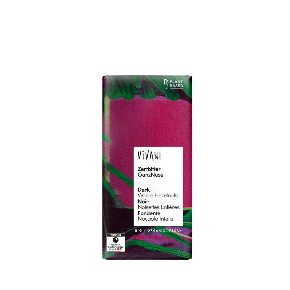 Produktabbildung Vivani Bio Tafelschokolade Zartbitter, Ganze Nuss