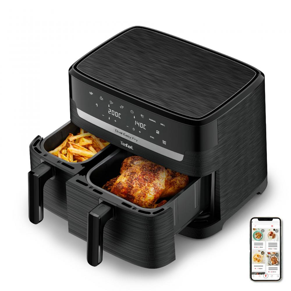 Produktabbildung keine Marke Heißluftfritteuse Dual Easy Fry Ey901n Doppelkammer