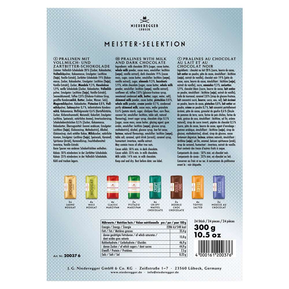 Produktabbildung Niederegger Meister-Selektion Pralinen Mischung
