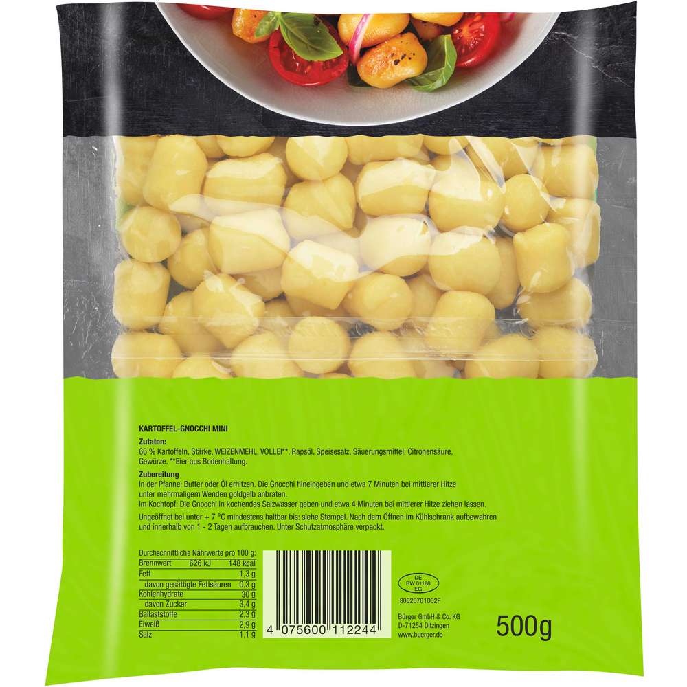 Produktabbildung Bürger Mini Gnocchi