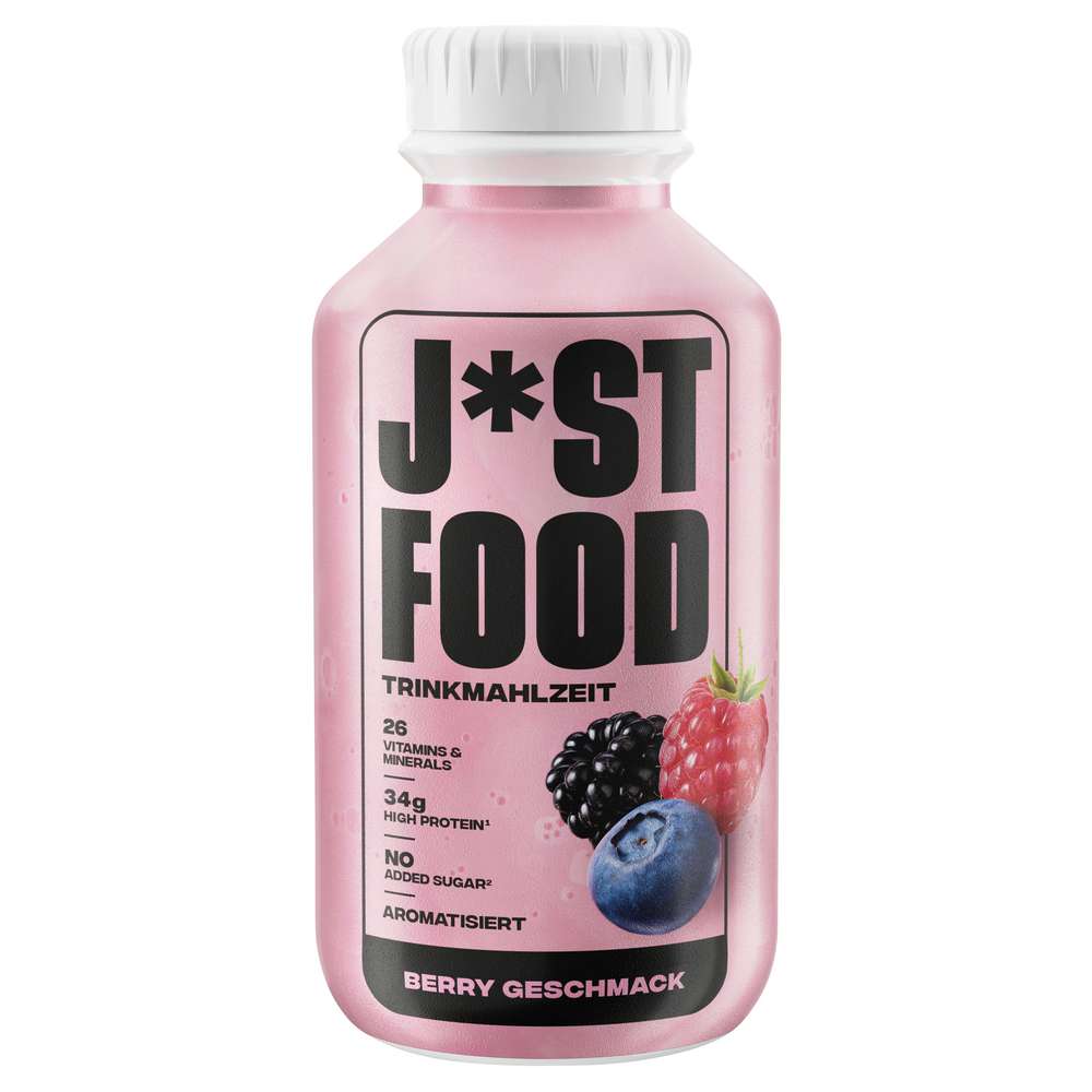Produktabbildung Just Food Trinkmahlzeit, Beeren-Geschmack