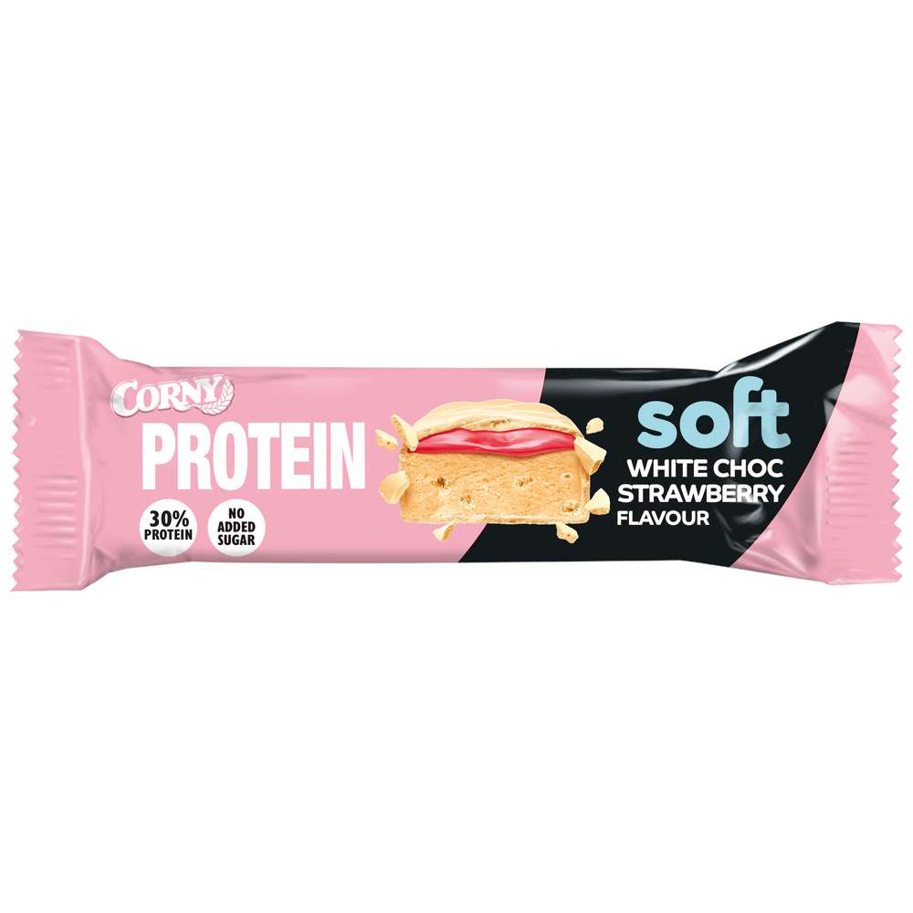 Produktabbildung Corny Protein-Riegel, Soft White Choc Strawberry