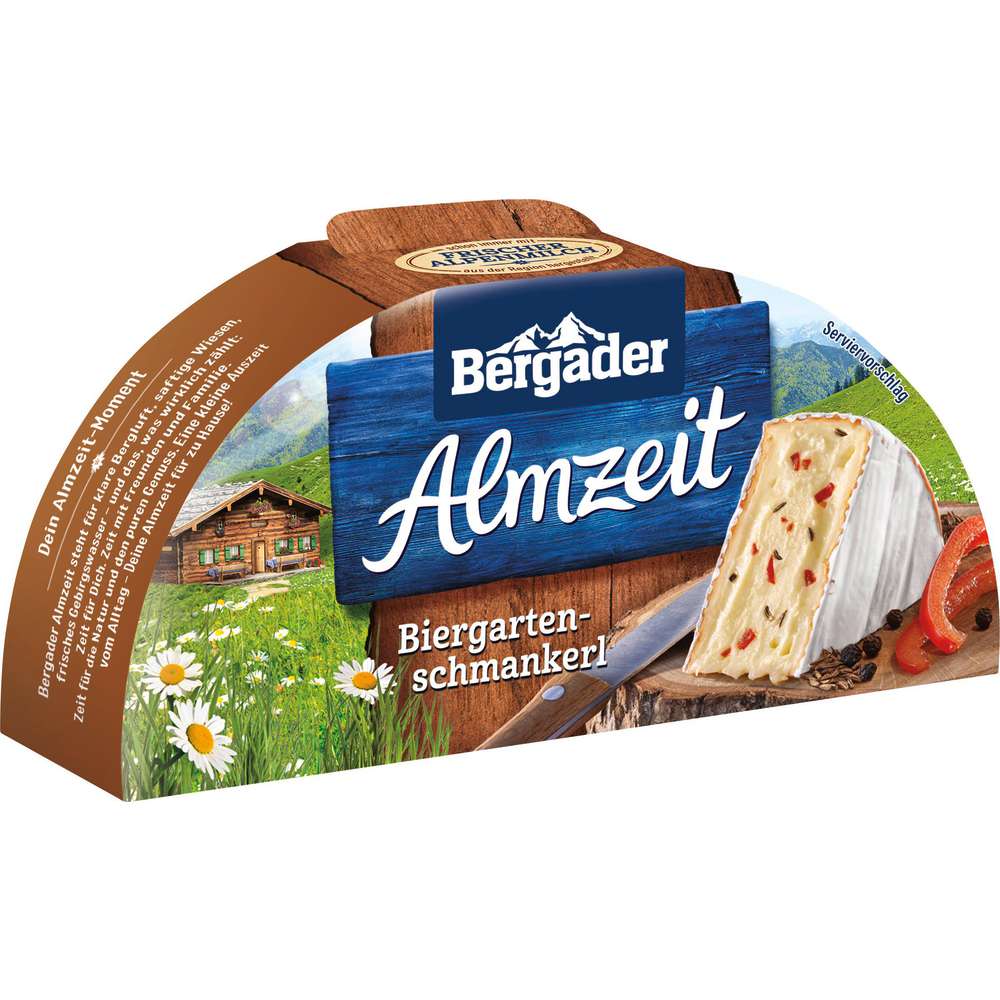 Produktabbildung Bergader Weichkäse Almzeit, Biergarten