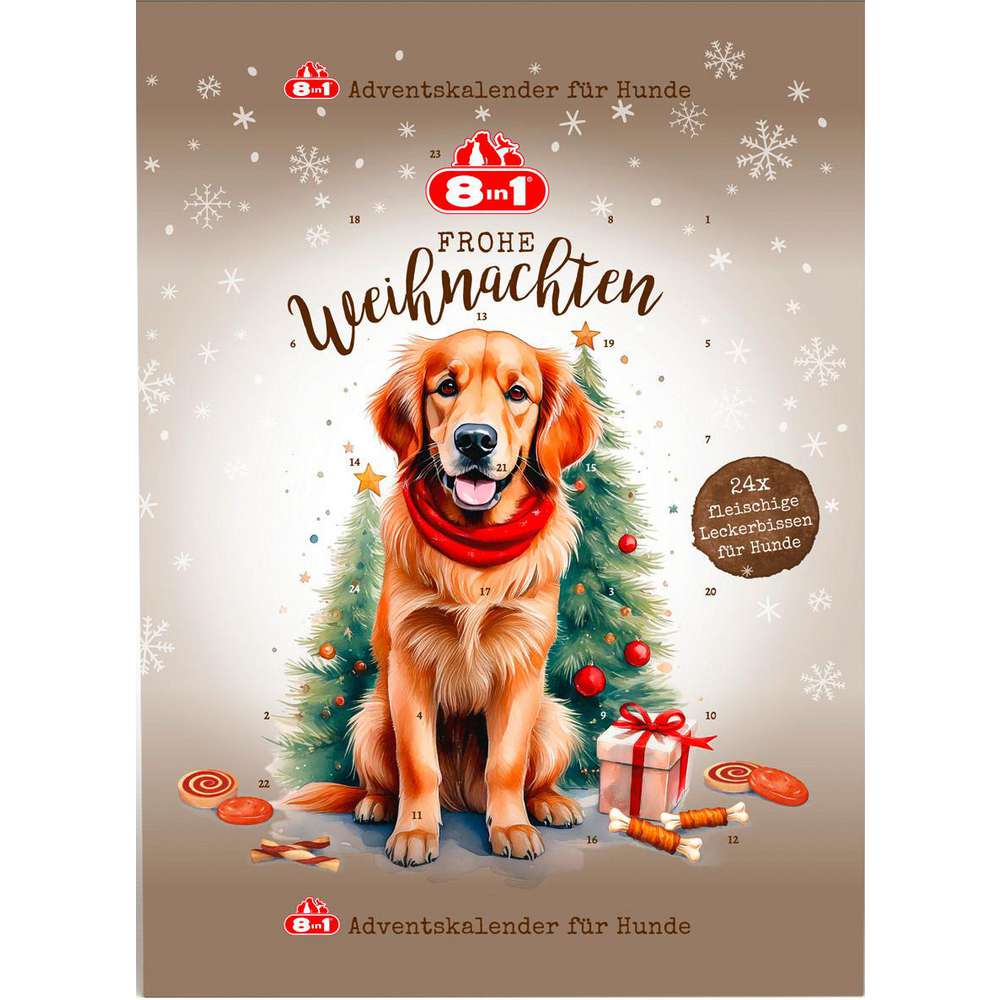 Produktabbildung 8in1 Adventskalender für Hunde 