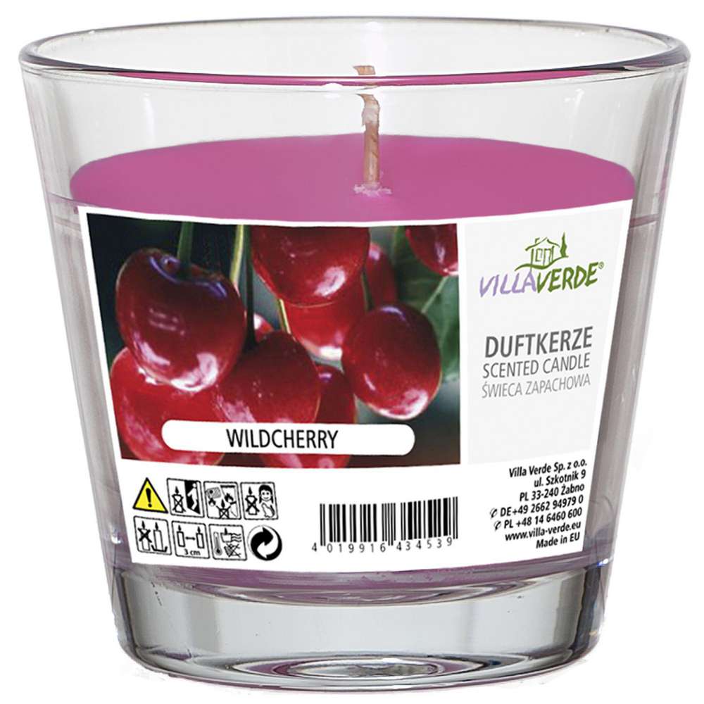 Produktabbildung Villa Verde Duftkerze im Glas, Wildcherry