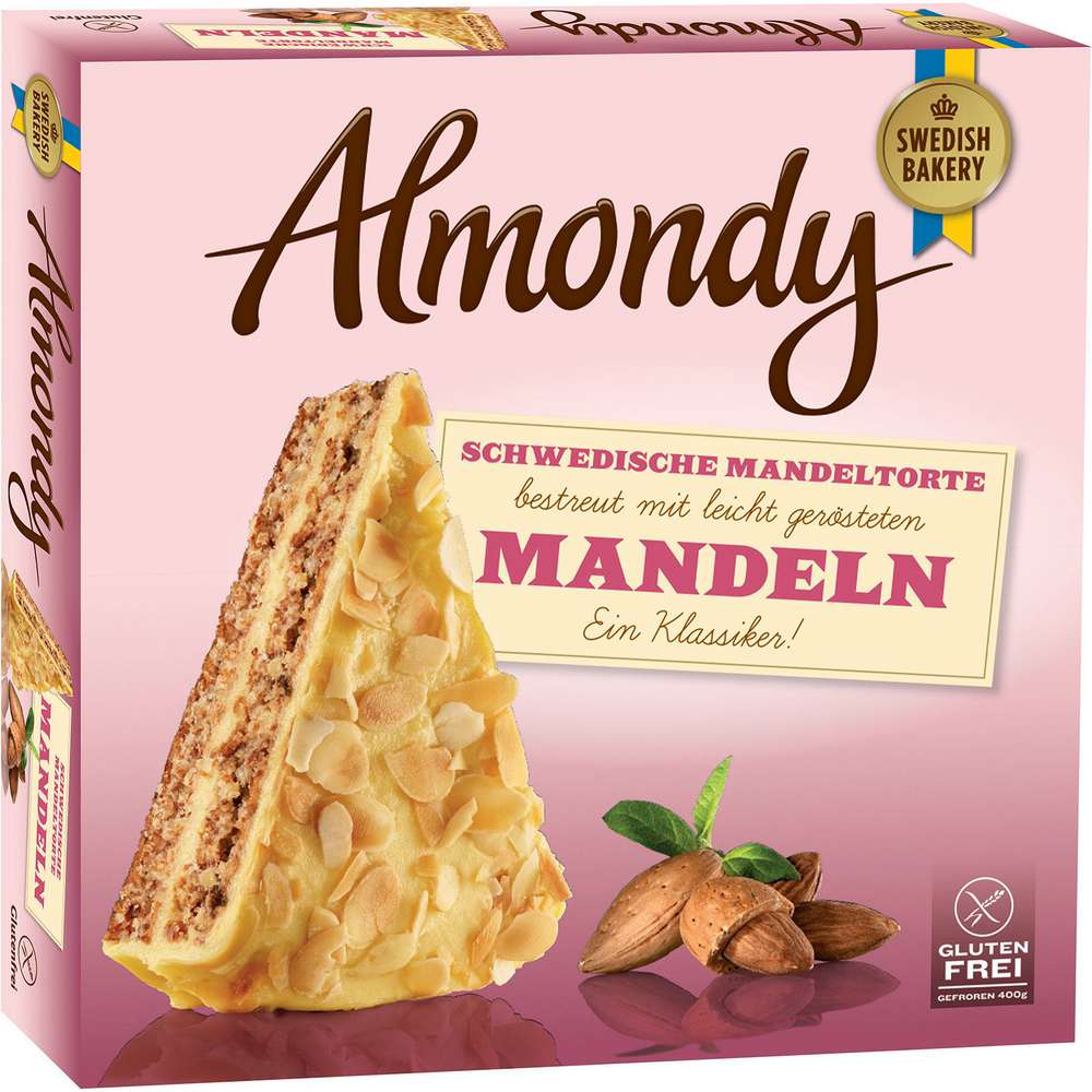 Produktabbildung Almondy Schwedische Mandeltorte, tiefgekühlt