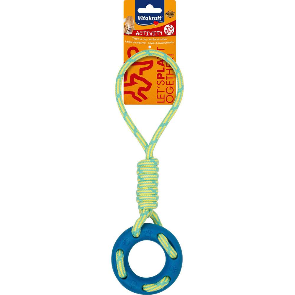 Produktabbildung Vitakraft Hundespielzeug Ring mit Seil, Activity