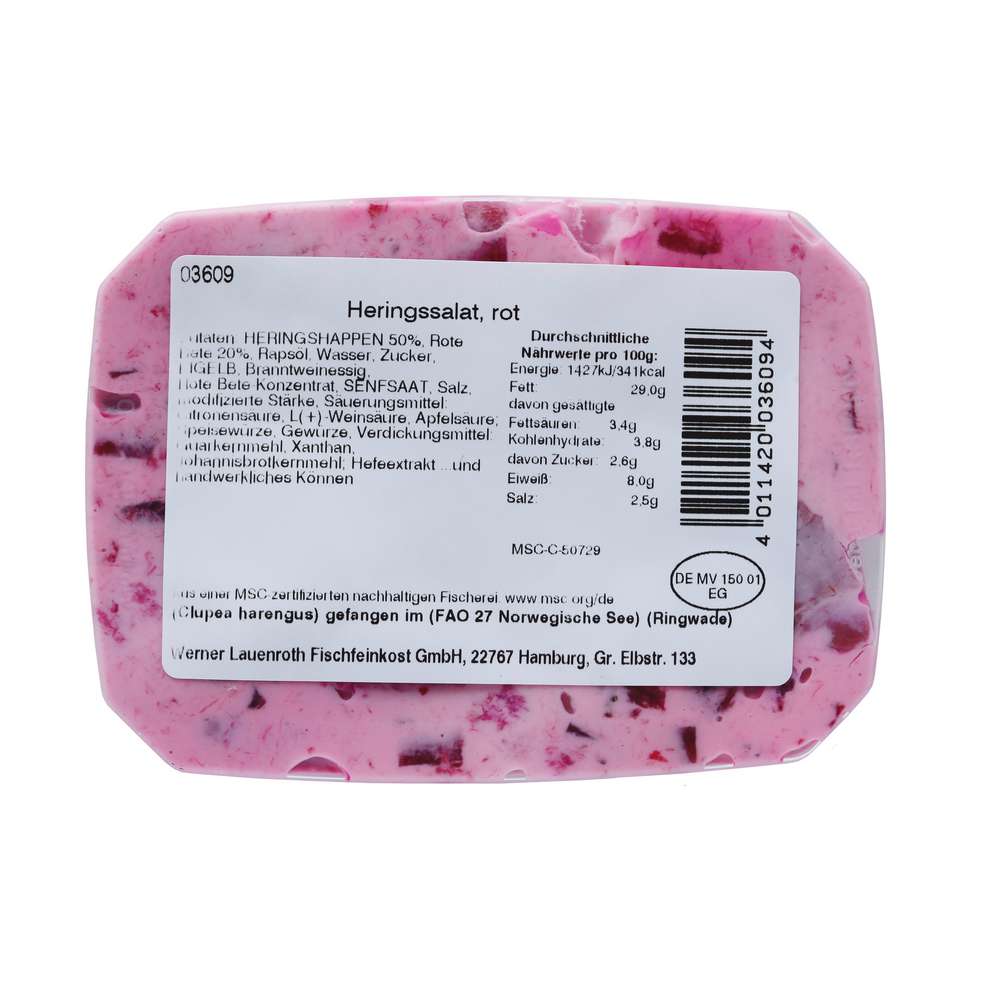 Produktabbildung Werner Lauenroth Heringssalat, rot