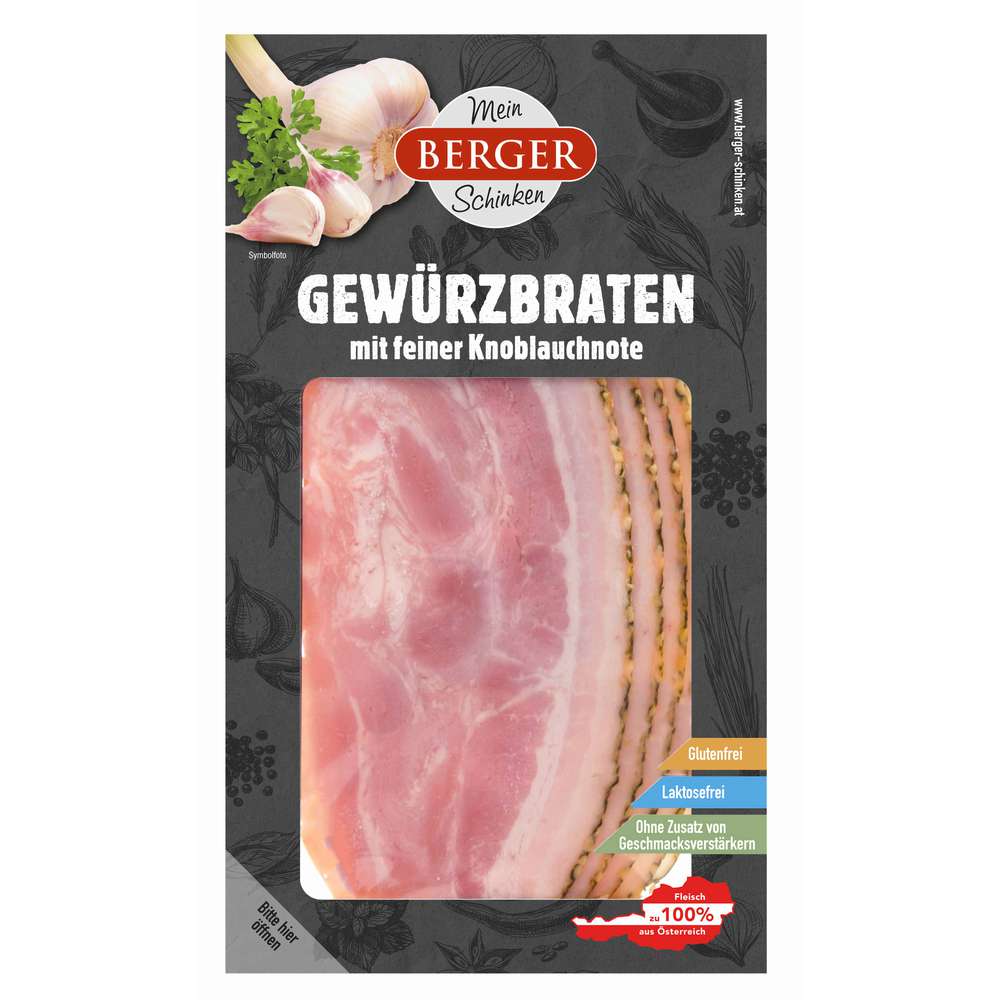 Produktabbildung Berger Gewürzbraten geräuchert Knoblauchnote
